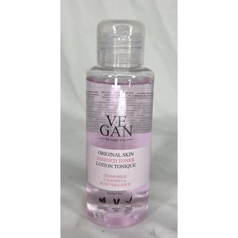 Vegan Original Skin Essence Toner By Happy Skin NEW 3.38 fl oz / 100ml FULL SIZE